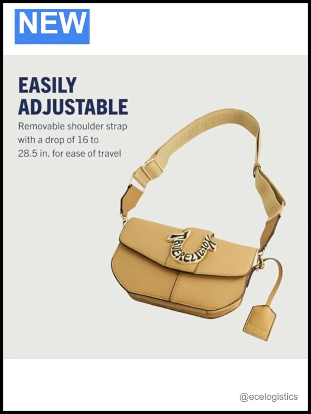 Faux Leather Crossbody Purse with Adjustable Strap Handbag